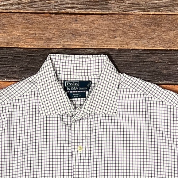 Polo Ralph Lauren Regent Checkered Long Sleeve Button Down Shirt Classic Fit - Picture 2 of 6
